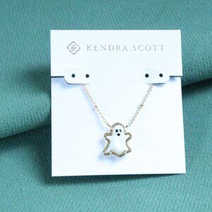 Kendra Scott Ghost Necklace White Mother-of-Pearl Gold